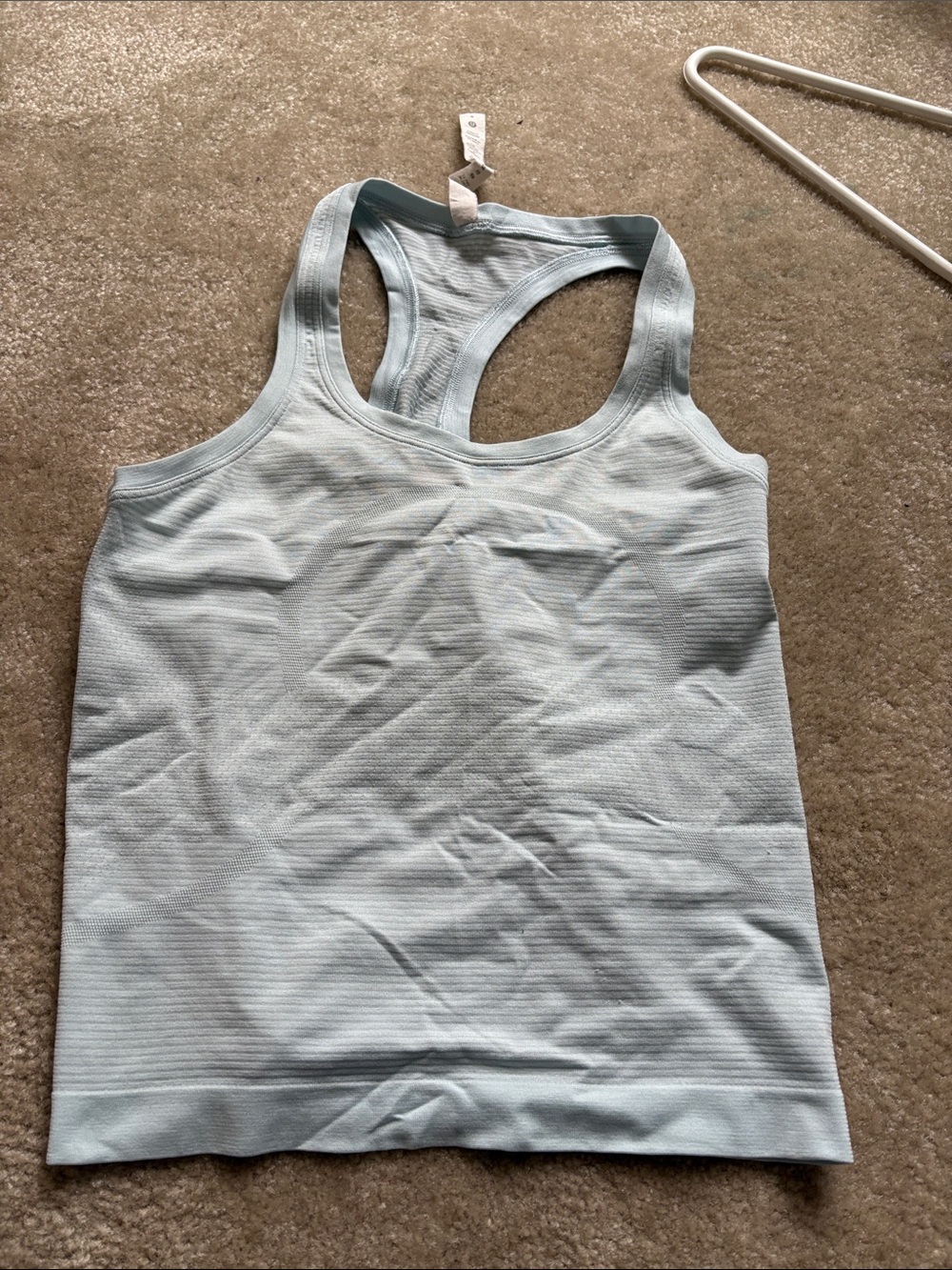 lululemon athletica Light Blue swiftly race tank